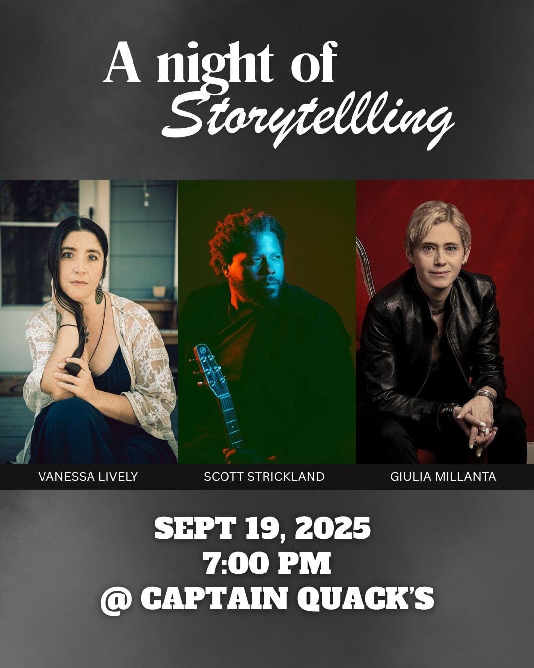 Giulia Millanta – Scott Strickland – Vanessa Lively