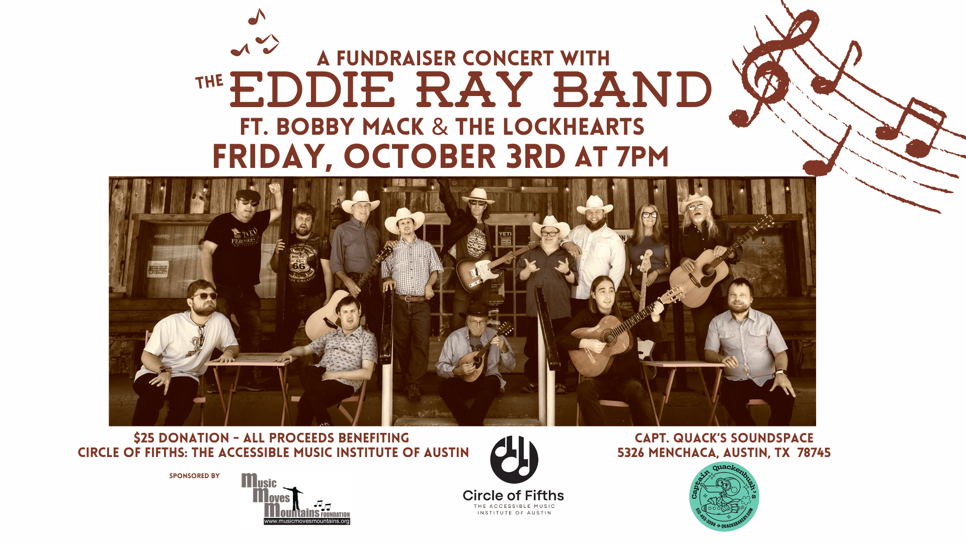 The Eddie Ray Band and special guests The Lockhearts and Bobby Mack