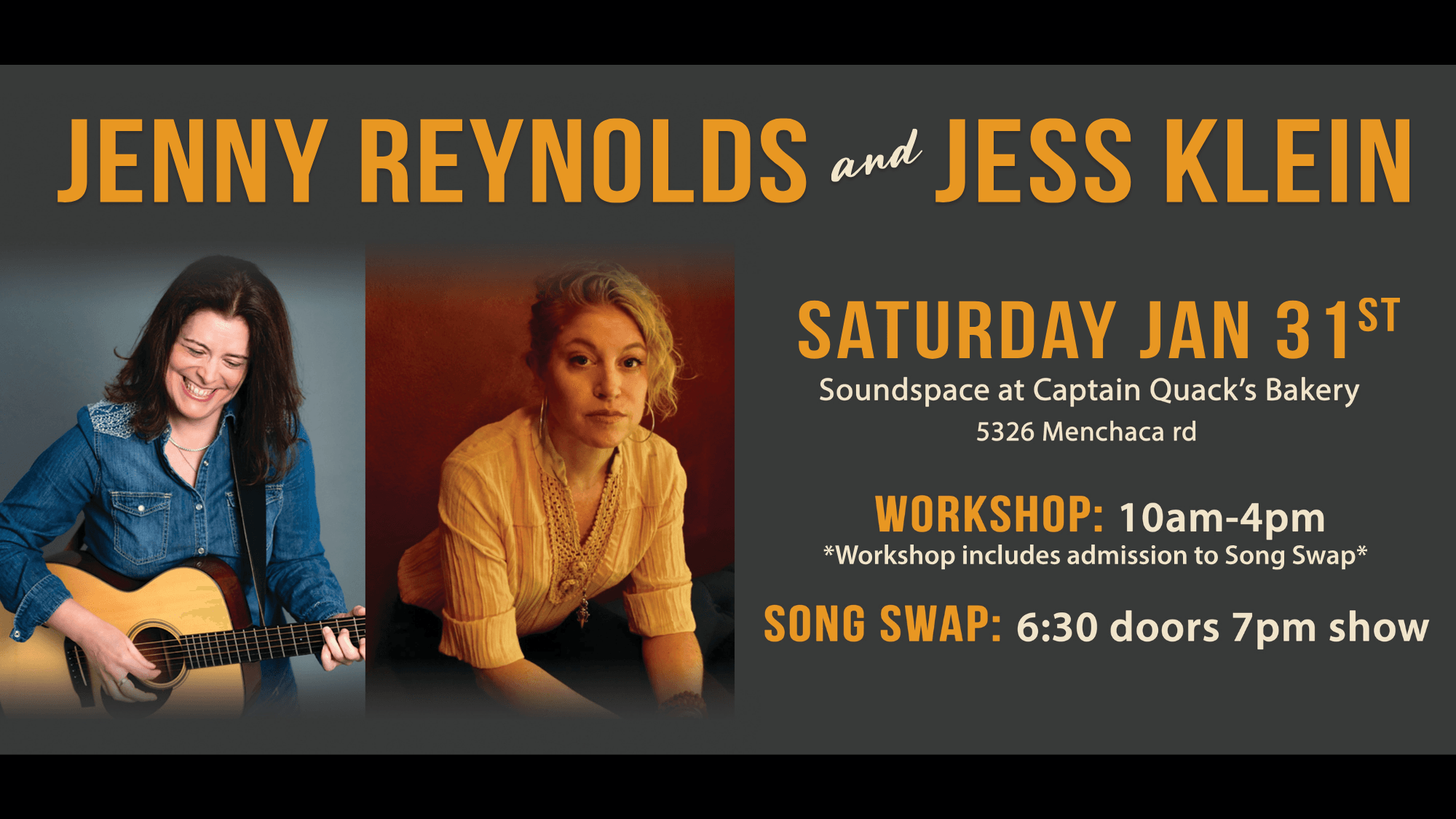 Workshop and Song Swap hosted by Jenny Reynolds and Jess Klein