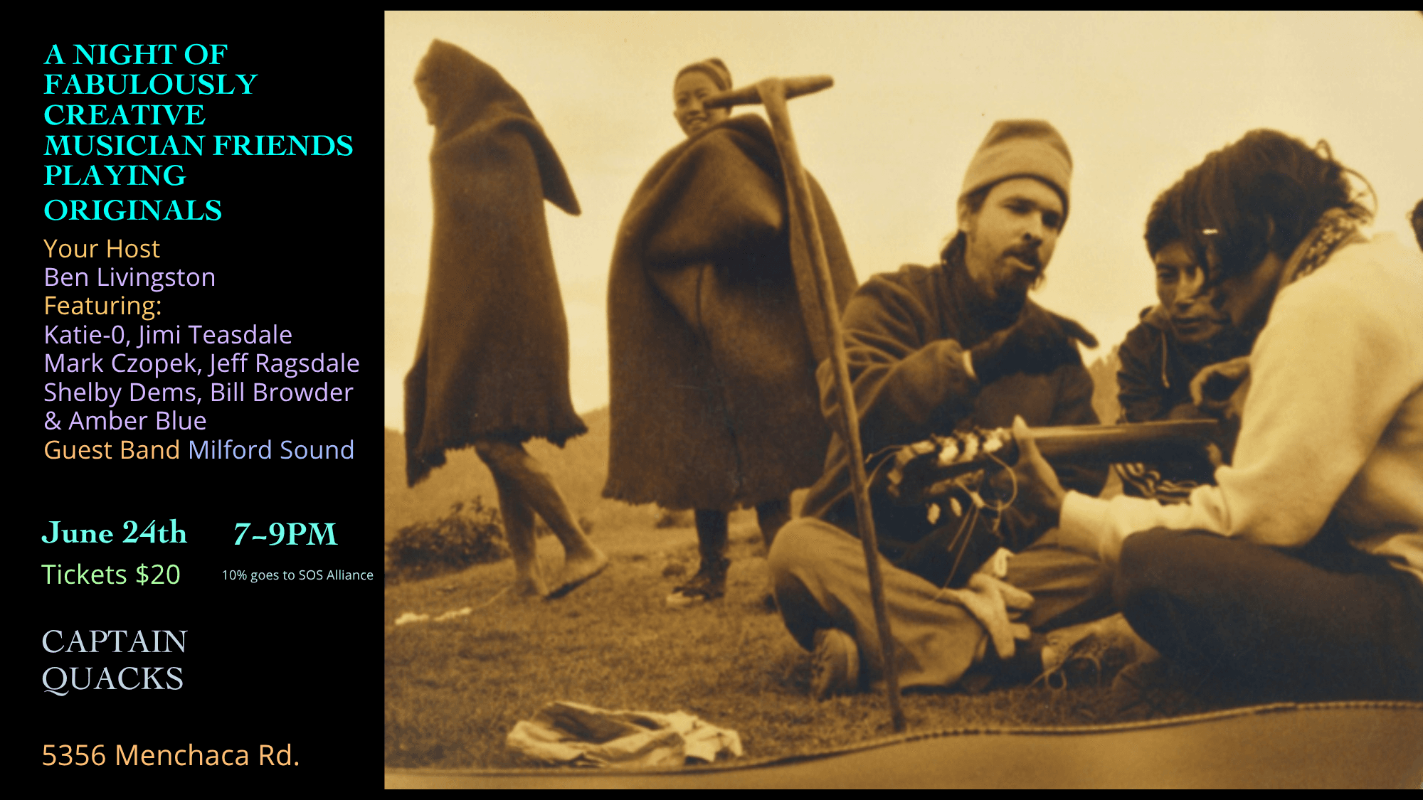 A Night of Fabulously Creative Friends Playing Original Music