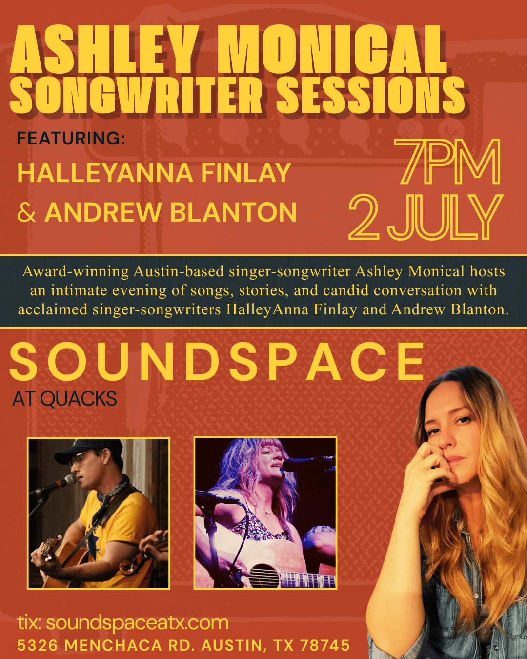 Ashley Monical Songwriter Sessions
