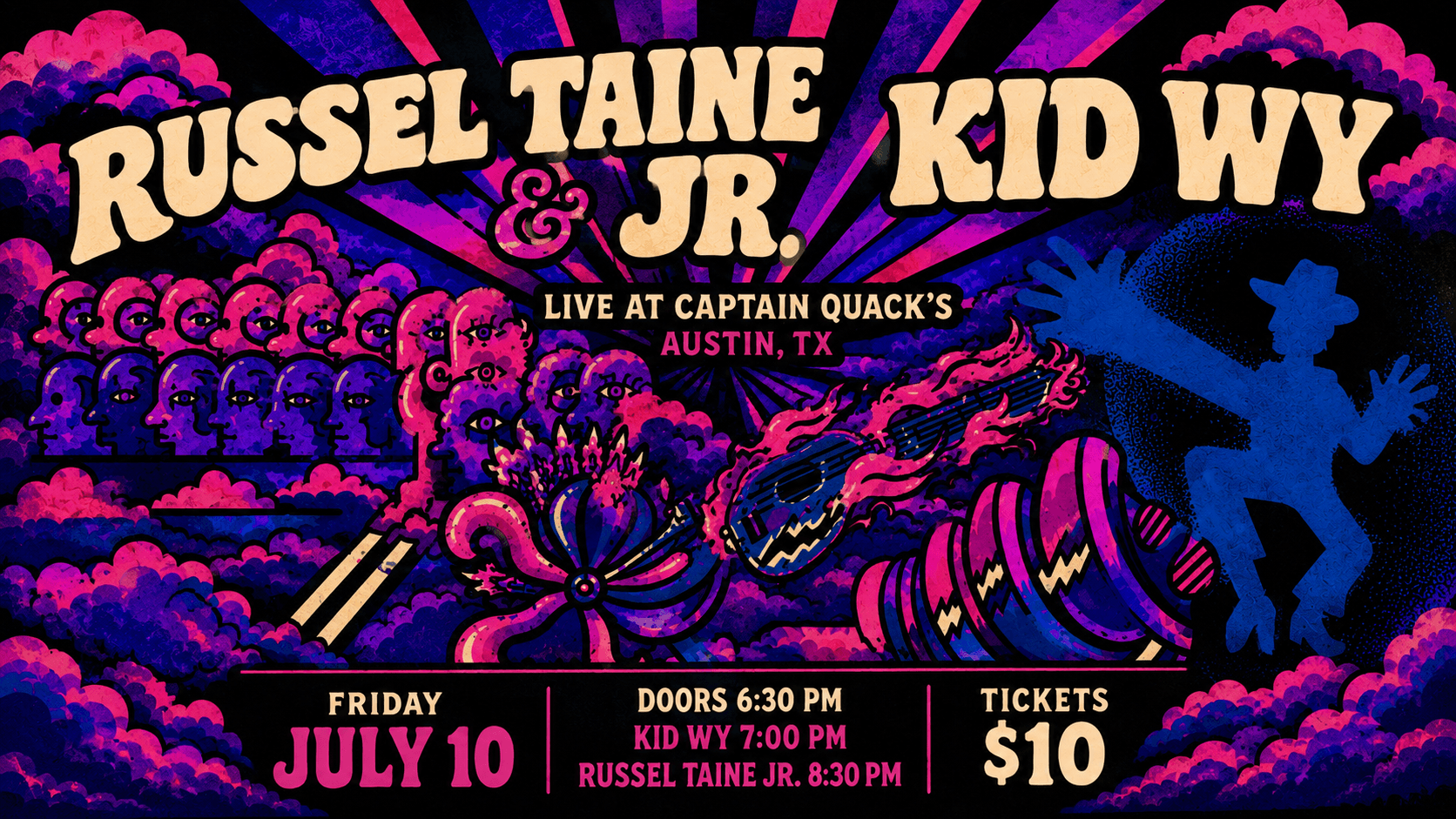 Russel Taine Jr. with Kid Wy