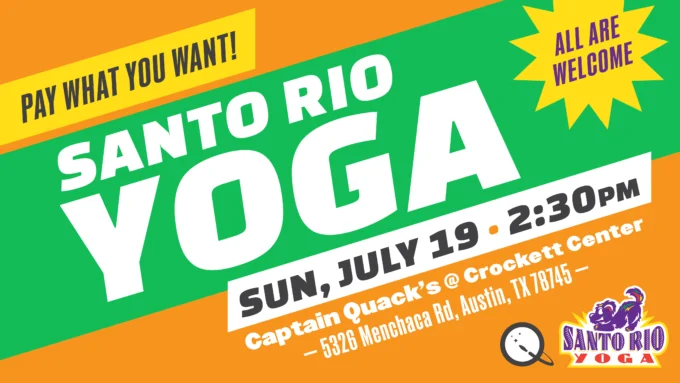 Event poster for Yoga!