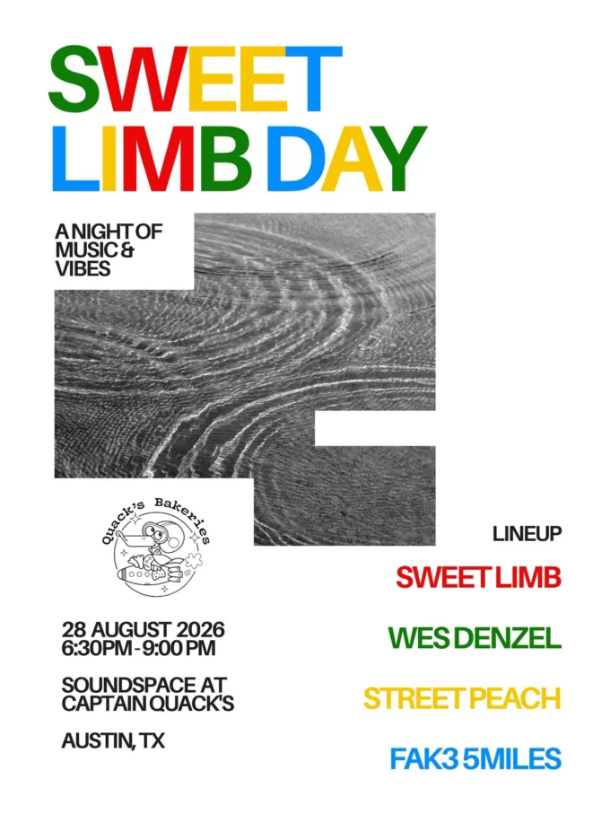 Event poster for Sweet Limb / Street Peach / Wes Denzel / Fak3 5miles
