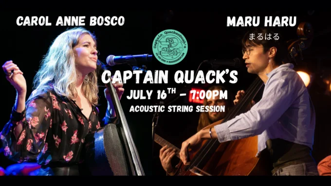 Event poster for Carol Anne Bosco and Maru Haru