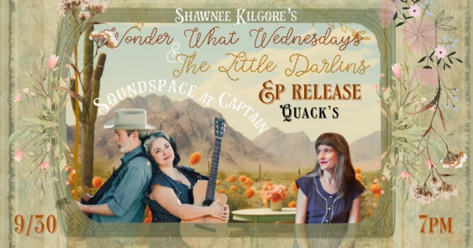 Event poster for Shawnee Kilgore's Wonder What Wednesdays