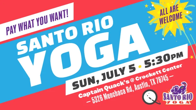 Event poster for Yoga!